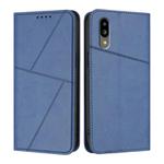 For Sharp Simple Sumaho 6 Strong Magnetic Frosted Flip Leather Phone Case(Royal Blue)