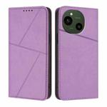 For Sharp Aquos R10 Strong Magnetic Frosted Flip Leather Phone Case(Light Purple)