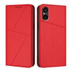 For Sony Xperia 5 VI Strong Magnetic Frosted Flip Leather Phone Case(Red)