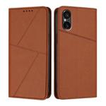 For Sony Xperia 5 VI Strong Magnetic Frosted Flip Leather Phone Case(Coffee Color)