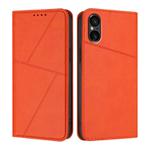 For Sony Xperia 5 VI Strong Magnetic Frosted Flip Leather Phone Case(Orange)