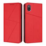 For Sony Xperia Ace III Strong Magnetic Frosted Flip Leather Phone Case(Red)