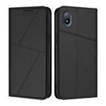 For Sony Xperia Ace III Strong Magnetic Frosted Flip Leather Phone Case(Black)