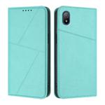 For Sony Xperia Ace III Strong Magnetic Frosted Flip Leather Phone Case(Light Blue)