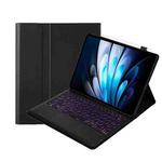 For vivo Pad5 Pro / 3 Pro Bluetooth Keyboard Detachable Leather Tablet Case with Touchpad Backlight(Black)