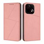 For ZTE Blade A35e 4G Strong Magnetic Frosted Flip Leather Phone Case(Pink)