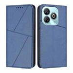 For ZTE Blade A75 4G / nubia Focus Strong Magnetic Frosted Flip Leather Phone Case(Royal Blue)