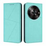 For ZTE Blade A75 5G Strong Magnetic Frosted Flip Leather Phone Case(Light Blue)