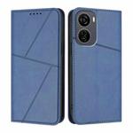 For ZTE Blade V50 Design 5G / Nubia Neo 5G Strong Magnetic Frosted Flip Leather Phone Case(Royal Blue)