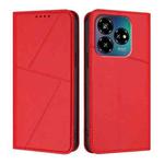 For ZTE Blade V60 Vita / Axon 60 Lite Strong Magnetic Frosted Flip Leather Phone Case(Red)