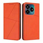 For ZTE Blade V60 Vita / Axon 60 Lite Strong Magnetic Frosted Flip Leather Phone Case(Orange)