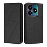 For ZTE Blade V60 Vita / Axon 60 Lite Strong Magnetic Frosted Flip Leather Phone Case(Black)