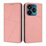 For ZTE Blade V60 Vita / Axon 60 Lite Strong Magnetic Frosted Flip Leather Phone Case(Pink)