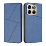 For ZTE Blade V70 Strong Magnetic Frosted Flip Leather Phone Case(Royal Blue)