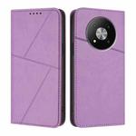 For ZTE Fresh 50 Strong Magnetic Frosted Flip Leather Phone Case(Light Purple)