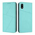 For ZTE Kantan Sumaho 4 A402ZT Strong Magnetic Frosted Flip Leather Phone Case(Light Blue)