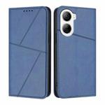 For ZTE Libero 5G IV Strong Magnetic Frosted Flip Leather Phone Case(Royal Blue)