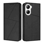 For ZTE Libero 5G IV Strong Magnetic Frosted Flip Leather Phone Case(Black)