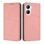 For ZTE Libero 5G IV Strong Magnetic Frosted Flip Leather Phone Case(Pink)