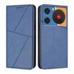 For ZTE nubia Music Strong Magnetic Frosted Flip Leather Phone Case(Royal Blue)