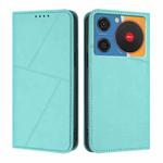 For ZTE nubia Music Strong Magnetic Frosted Flip Leather Phone Case(Light Blue)