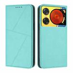 For ZTE nubia Music 2 Strong Magnetic Frosted Flip Leather Phone Case(Light Blue)