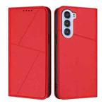 For ZTE nubia S 5G A403ZT Strong Magnetic Frosted Flip Leather Phone Case(Red)