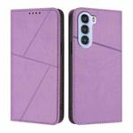 For ZTE nubia S 5G A403ZT Strong Magnetic Frosted Flip Leather Phone Case(Light Purple)