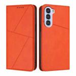 For ZTE nubia S 5G A403ZT Strong Magnetic Frosted Flip Leather Phone Case(Orange)