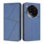 For ZTE nubia Z50S Pro Strong Magnetic Frosted Flip Leather Phone Case(Royal Blue)