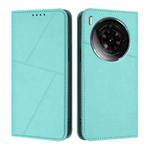 For ZTE nubia Z50S Pro Strong Magnetic Frosted Flip Leather Phone Case(Light Blue)