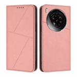 For ZTE nubia Z50S Pro Strong Magnetic Frosted Flip Leather Phone Case(Pink)