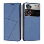 For ZTE nubia Z60 Ultra Strong Magnetic Frosted Flip Leather Phone Case(Royal Blue)
