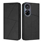 For ZTE Voyage 40 Strong Magnetic Frosted Flip Leather Phone Case(Black)