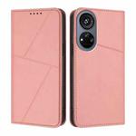 For ZTE Voyage 40 Strong Magnetic Frosted Flip Leather Phone Case(Pink)