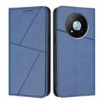 For ZTE Voyage 41 5G Strong Magnetic Frosted Flip Leather Phone Case(Royal Blue)