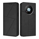For ZTE Voyage 41 5G Strong Magnetic Frosted Flip Leather Phone Case(Black)