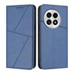 For OnePlus 13 Strong Magnetic Frosted Flip Leather Phone Case(Royal Blue)