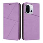 For OnePlus 13T Strong Magnetic Frosted Flip Leather Phone Case(Light Purple)