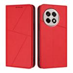 For OnePlus Ace 5 Strong Magnetic Frosted Flip Leather Phone Case(Red)