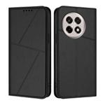 For OnePlus Ace 5 Strong Magnetic Frosted Flip Leather Phone Case(Black)