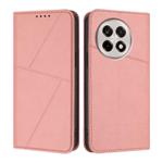 For OnePlus Ace 5 Strong Magnetic Frosted Flip Leather Phone Case(Pink)