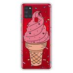 For Samsung Galaxy A21s Shockproof Painted Transparent TPU Protective Case(Ice Cream)