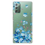 For Samsung Galaxy Note20 Shockproof Painted Transparent TPU Protective Case(Star Flower)