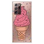 For Samsung Galaxy Note20 Ultra Shockproof Painted Transparent TPU Protective Case(Ice Cream)