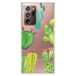 For Samsung Galaxy Note20 Ultra Shockproof Painted Transparent TPU Protective Case(Cactus)