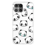 For iPhone 12 mini Shockproof Painted Transparent TPU Protective Case(Emoji Bear)