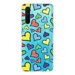 For OnePlus Nord Shockproof Painted Transparent TPU Protective Case(Hearts)