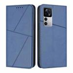 For Xiaomi 12T Strong Magnetic Frosted Flip Leather Phone Case(Royal Blue)