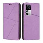 For Xiaomi 12T Strong Magnetic Frosted Flip Leather Phone Case(Light Purple)